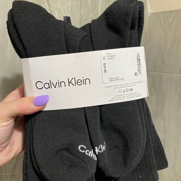 Calvin Klein Men's Black Crew Socks - Picture 2 of 2